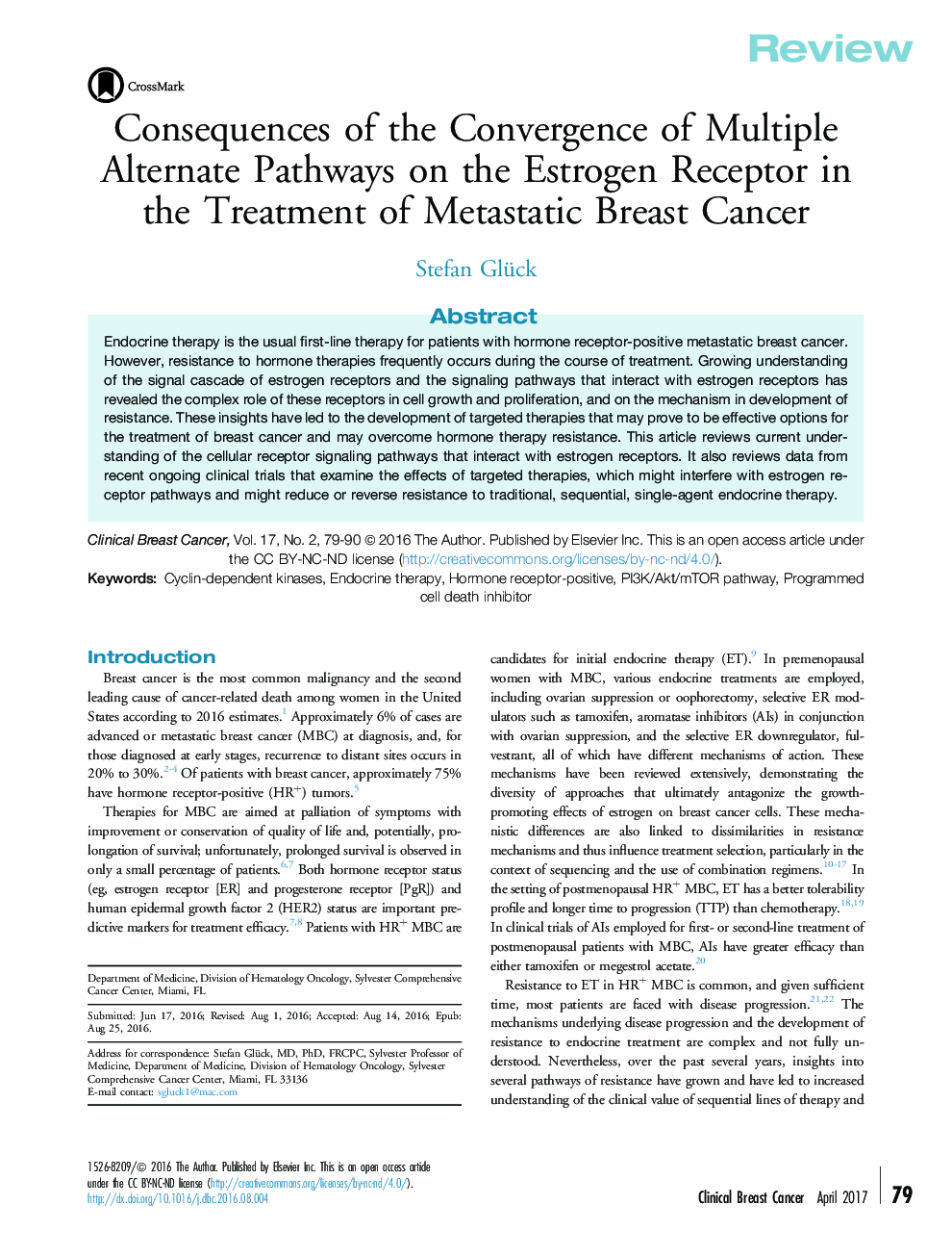 بررسی پیامدهای همگرایی مسیرهای متناوب متعدد بر گیرنده استروژن در درمان سرطان متاستاتیک 