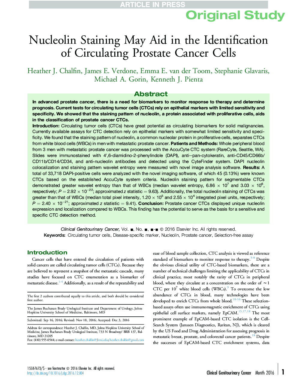 رنگ آمیزی نولولین در کمک به شناسایی سلول های سرطانی پروستات کمک می کند 