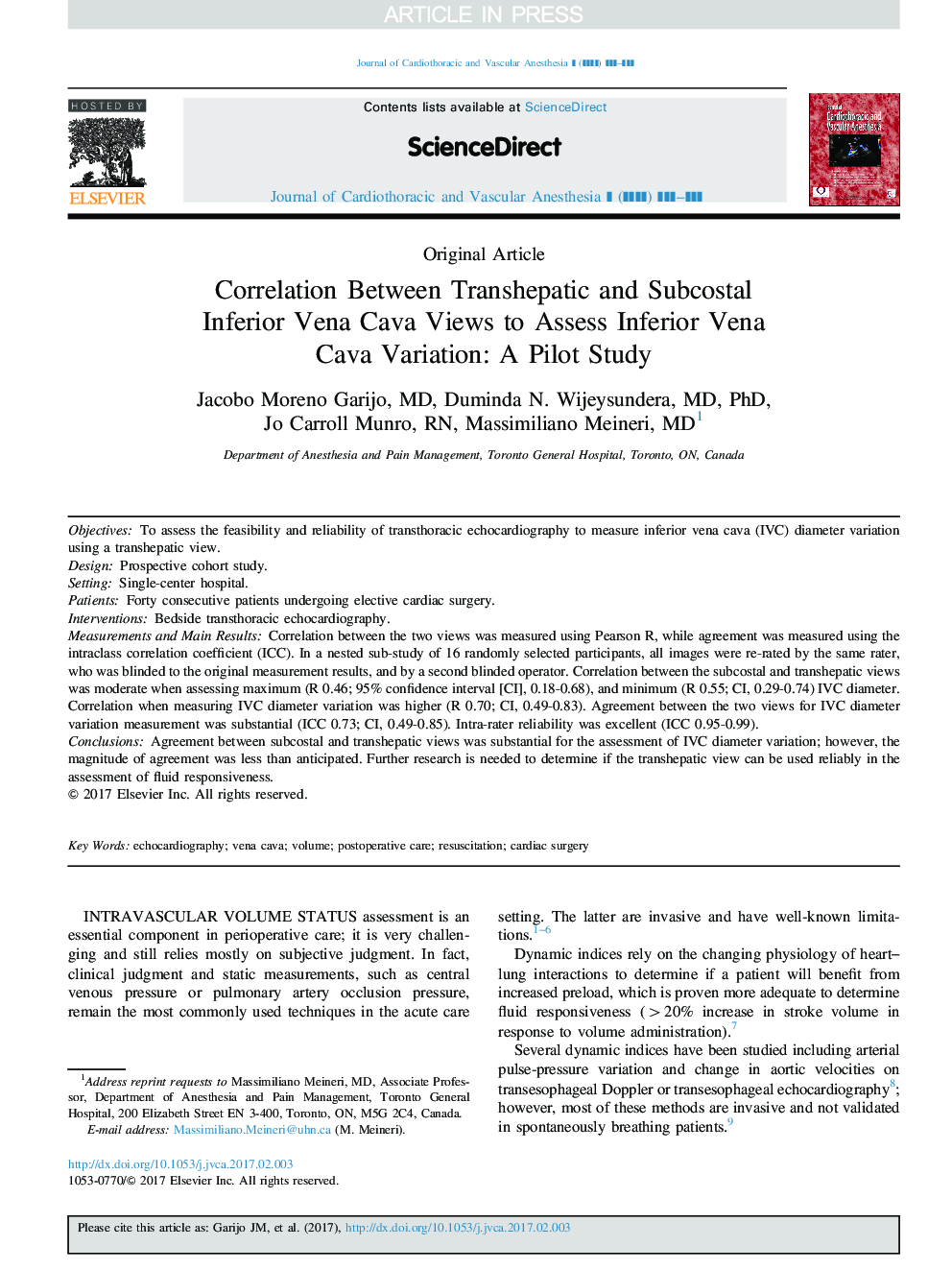 همبستگی بین دیدگاه های وانکاوا و ترشح واژن در زیر کولات و ارزیابی تغییرات ونوا کاوا پایین تر: مطالعه ی خلبان 