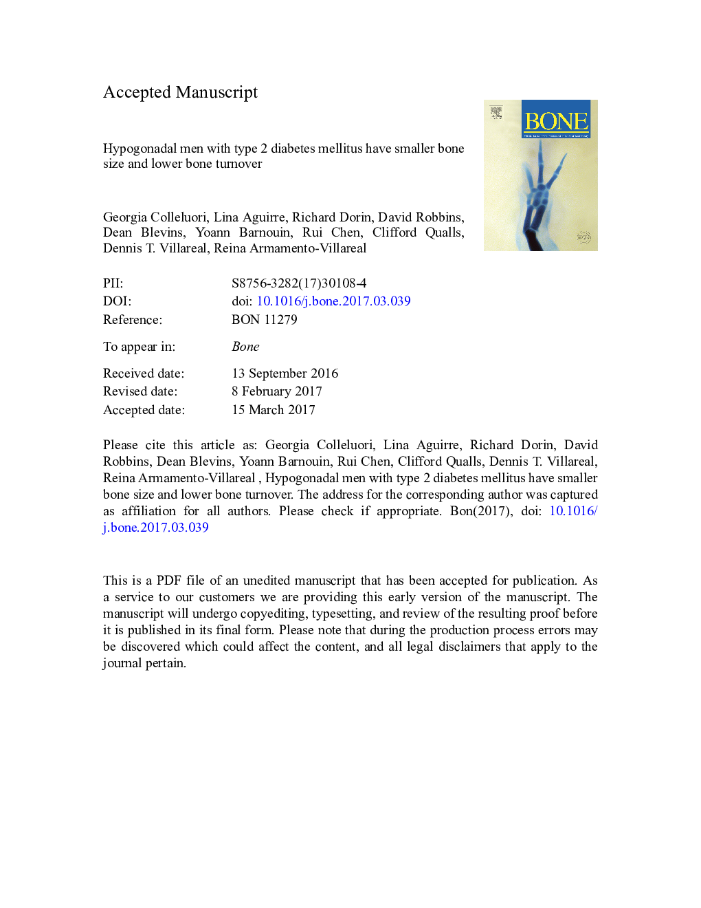 Hypogonadal men with type 2 diabetes mellitus have smaller bone size and lower bone turnover