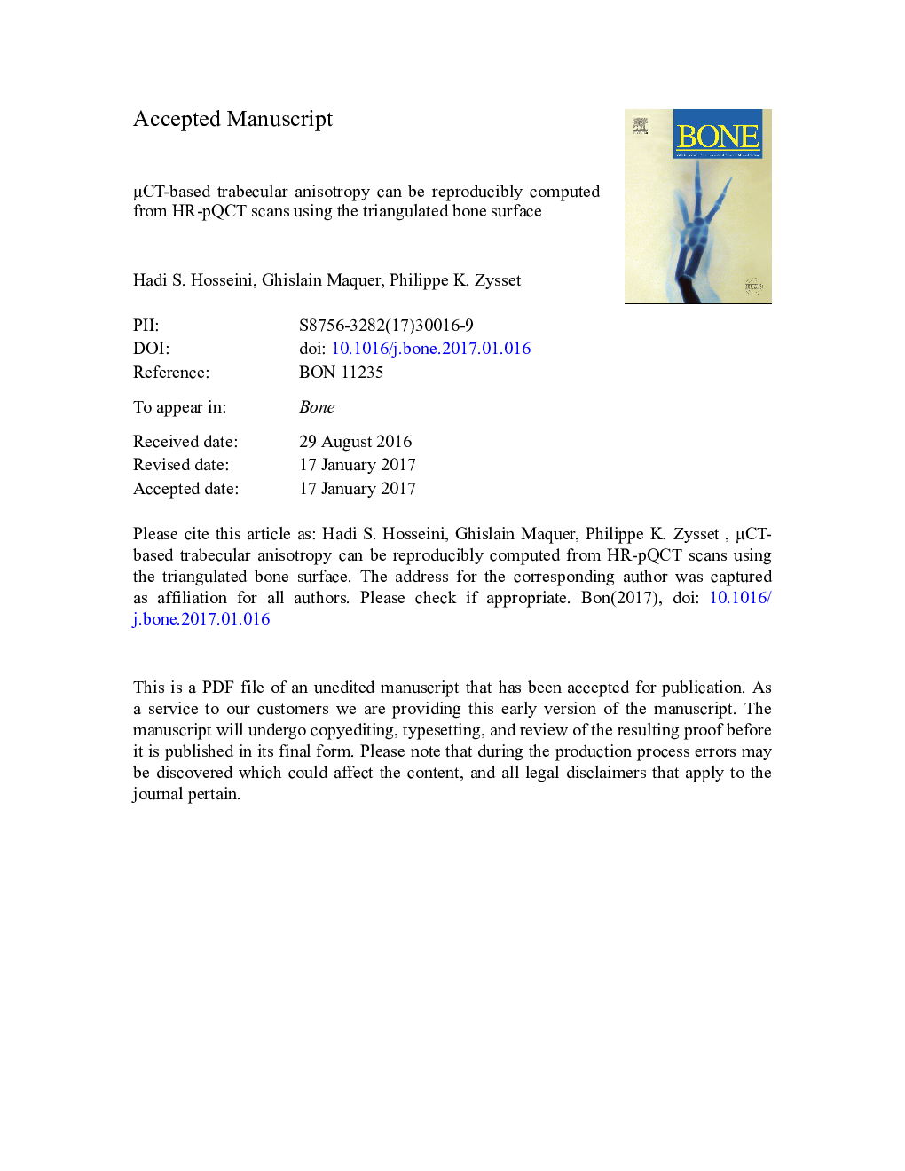 Î¼CT-based trabecular anisotropy can be reproducibly computed from HR-pQCT scans using the triangulated bone surface