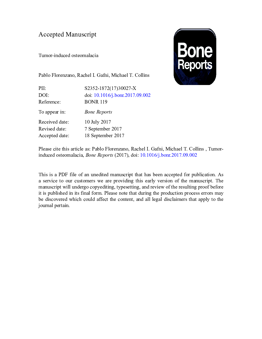 Tumor-induced osteomalacia