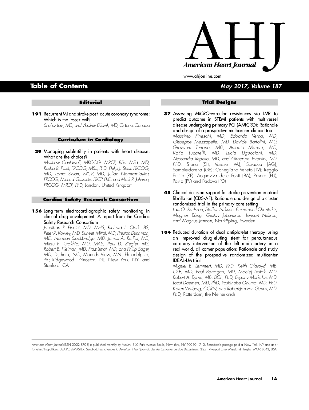 Table of Contents