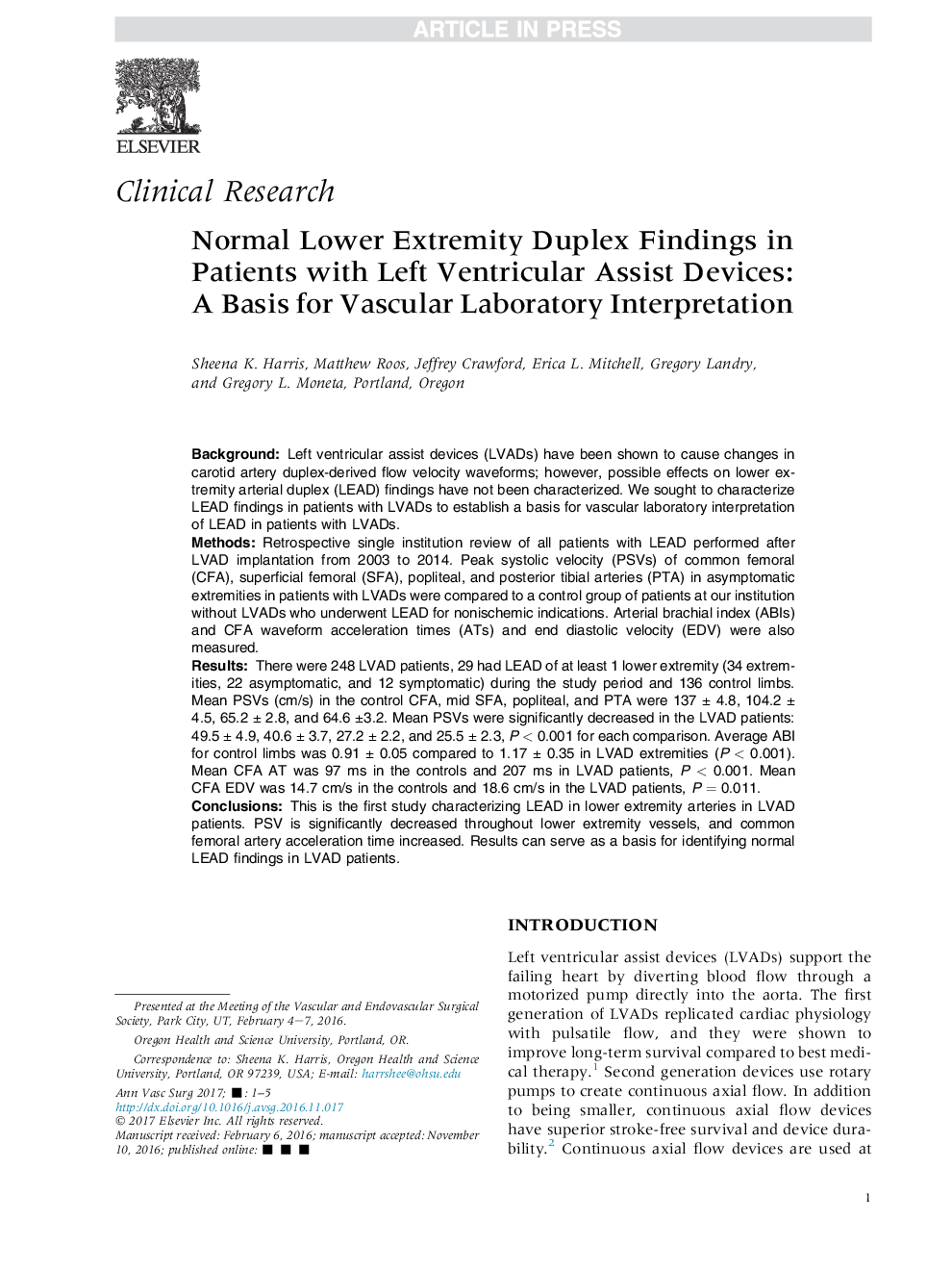 یافته های دو طرفه کمر درد در بیماران مبتلا به دستگاه های کمک کننده بطن چپ: پایه ای برای تفسیر آزمایشگاهی عروقی 