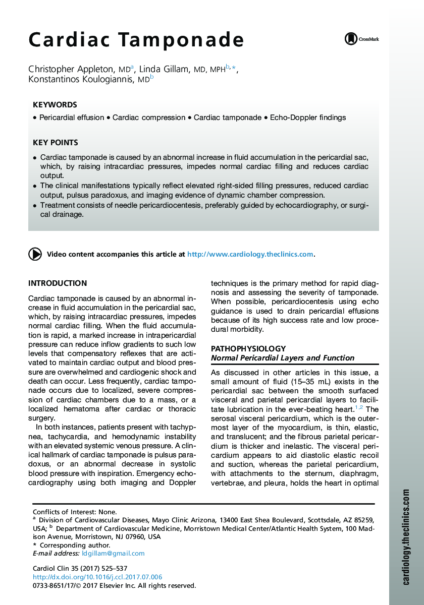 Cardiac Tamponade