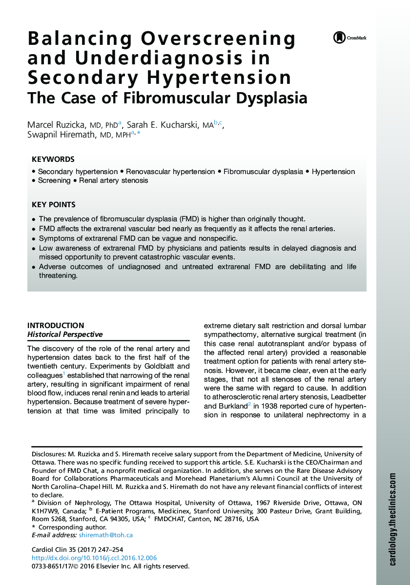 Balancing Overscreening and Underdiagnosis in Secondary Hypertension