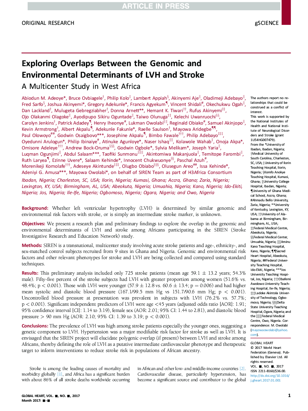 Exploring Overlaps Between the Genomic and Environmental Determinants of LVH and Stroke