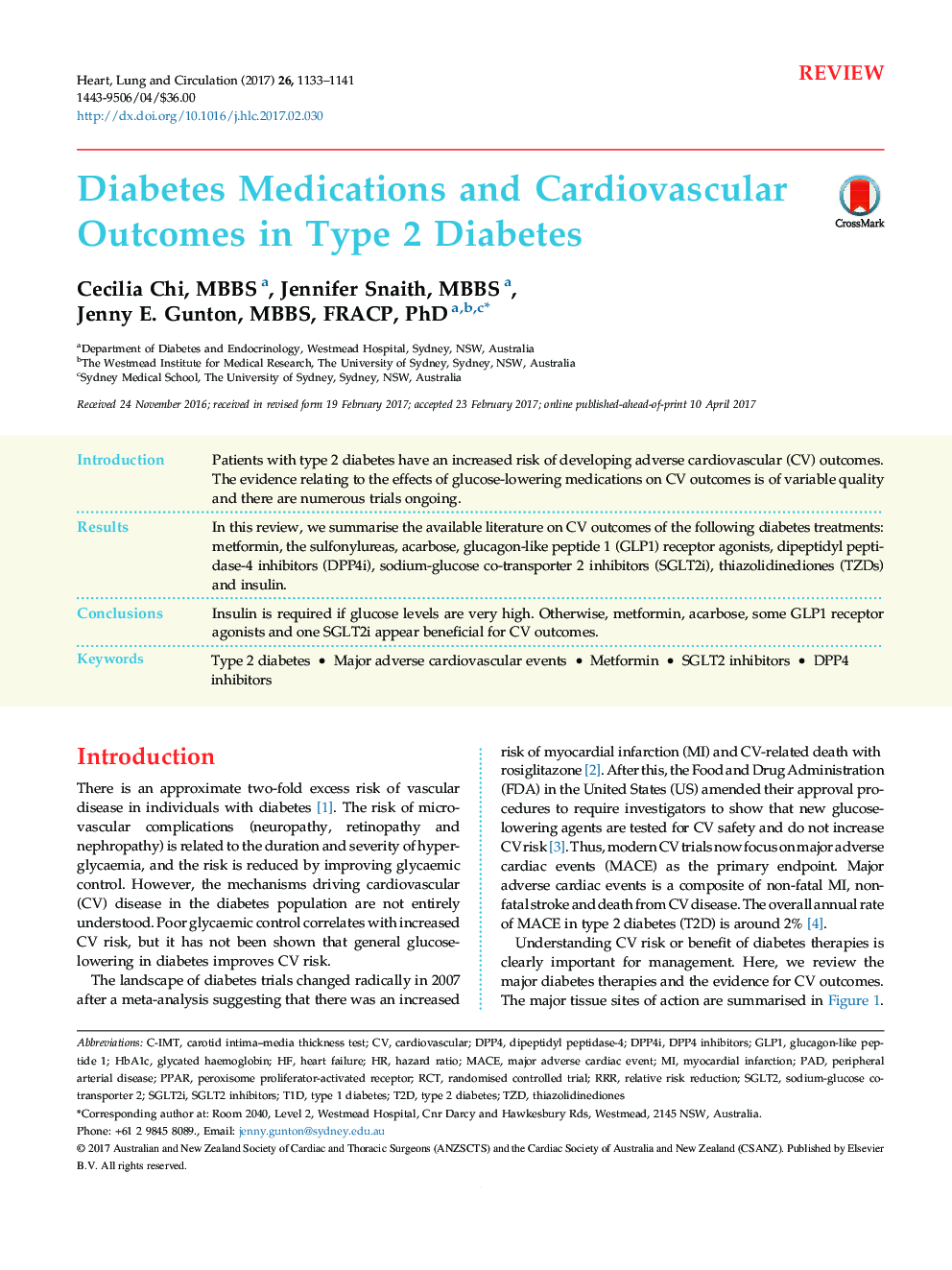 دیابت و نتایج قلب و عروق در دیابت نوع 2 