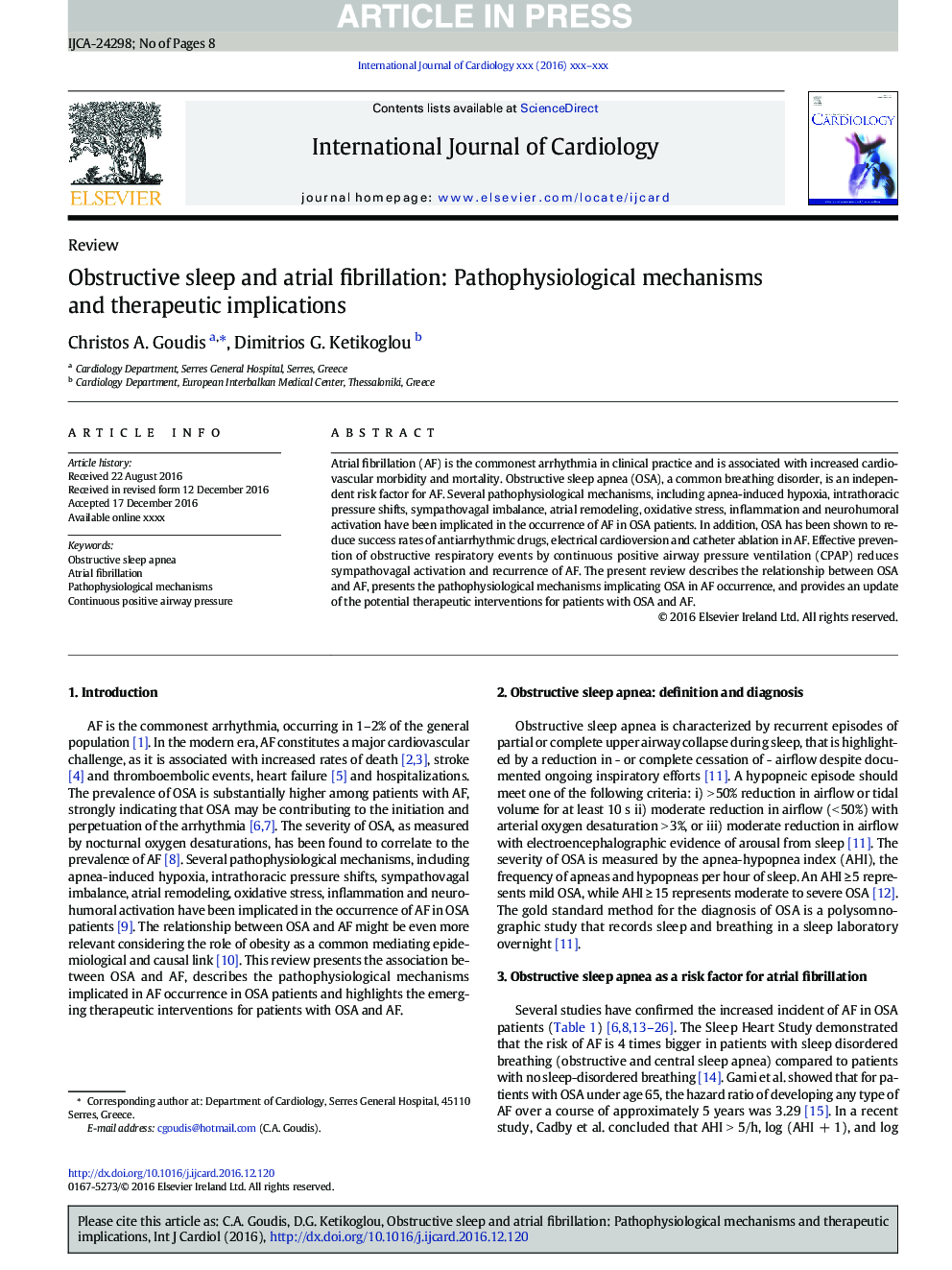 خواب انسدادی و فیبریلاسیون دهلیزی: مکانیسم های پاتوفیزیولوژیک و پیامدهای درمانی 