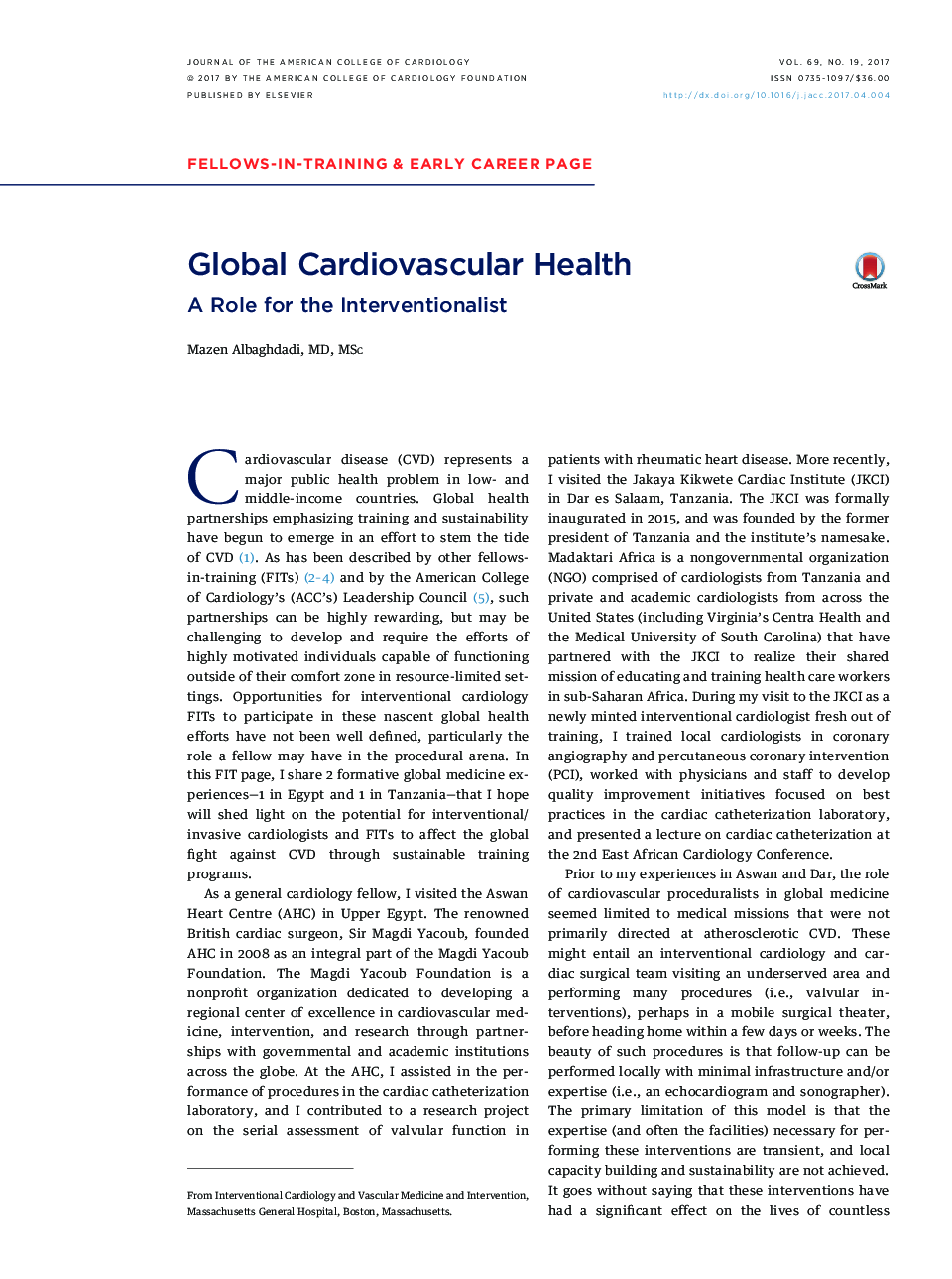 Global Cardiovascular Health