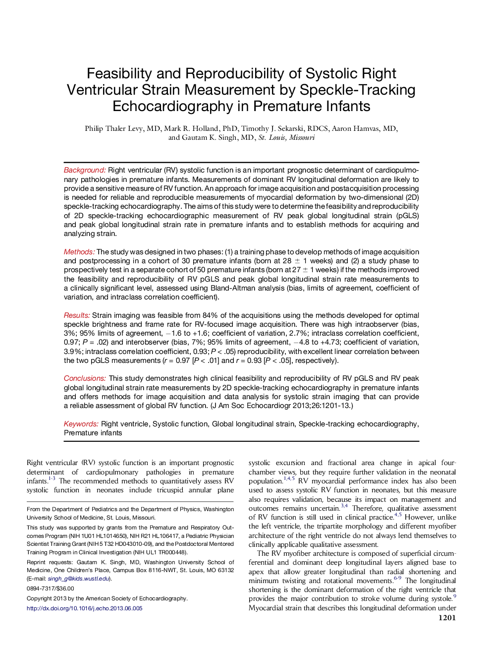 امکان سنجی و تکرارپذیری اندازه گیری فشار شریانی بطن راست سیستول در بیماران مبتلا به اکوکاردیوگرافی در نوزادان نارس 