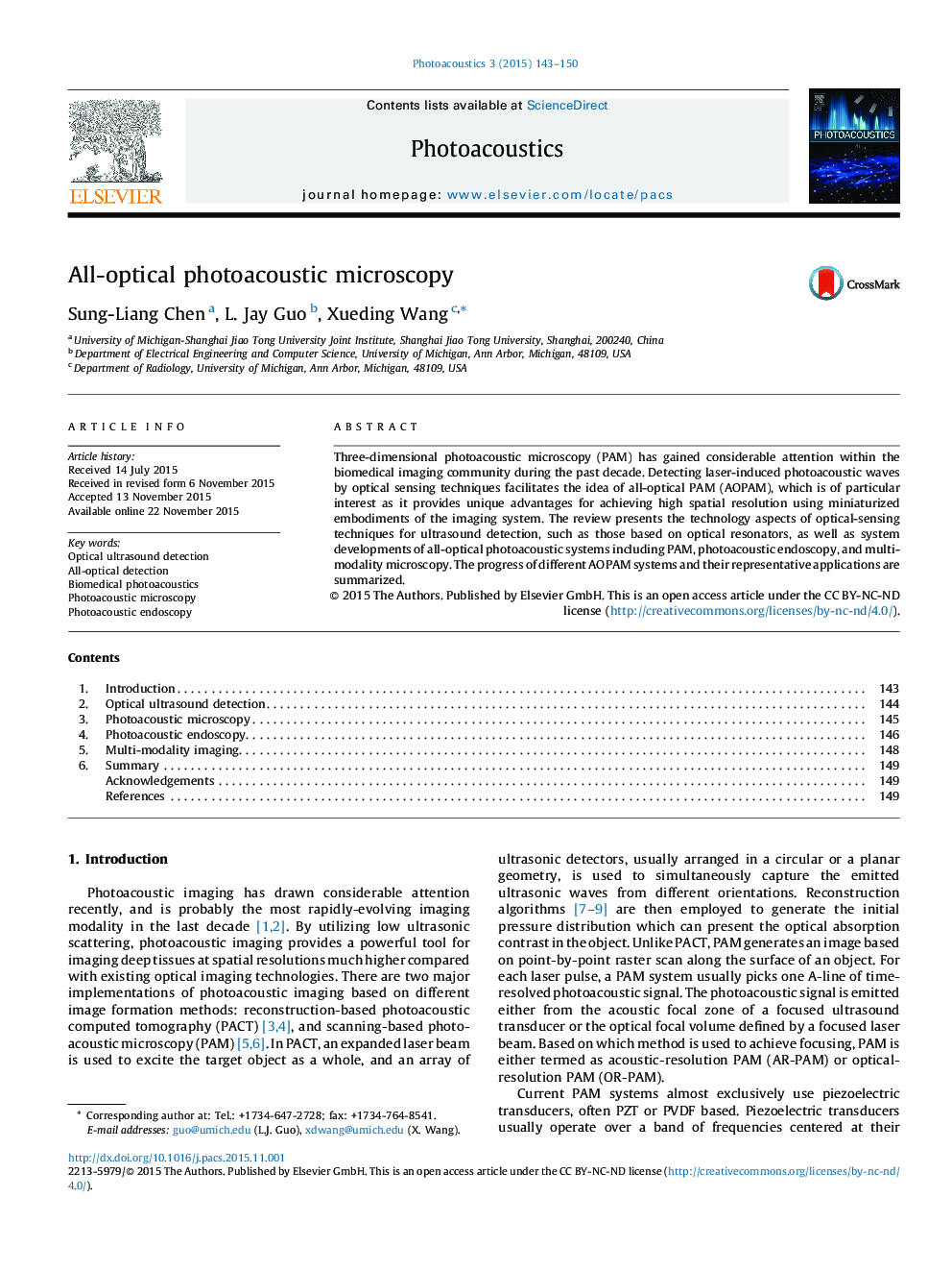 All-optical photoacoustic microscopy