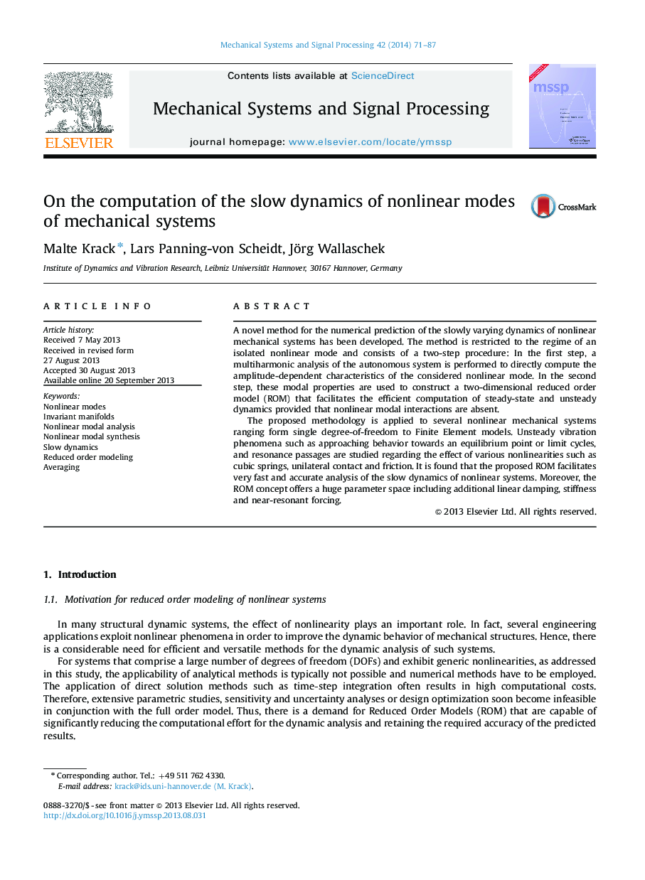 On the computation of the slow dynamics of nonlinear modes of mechanical systems