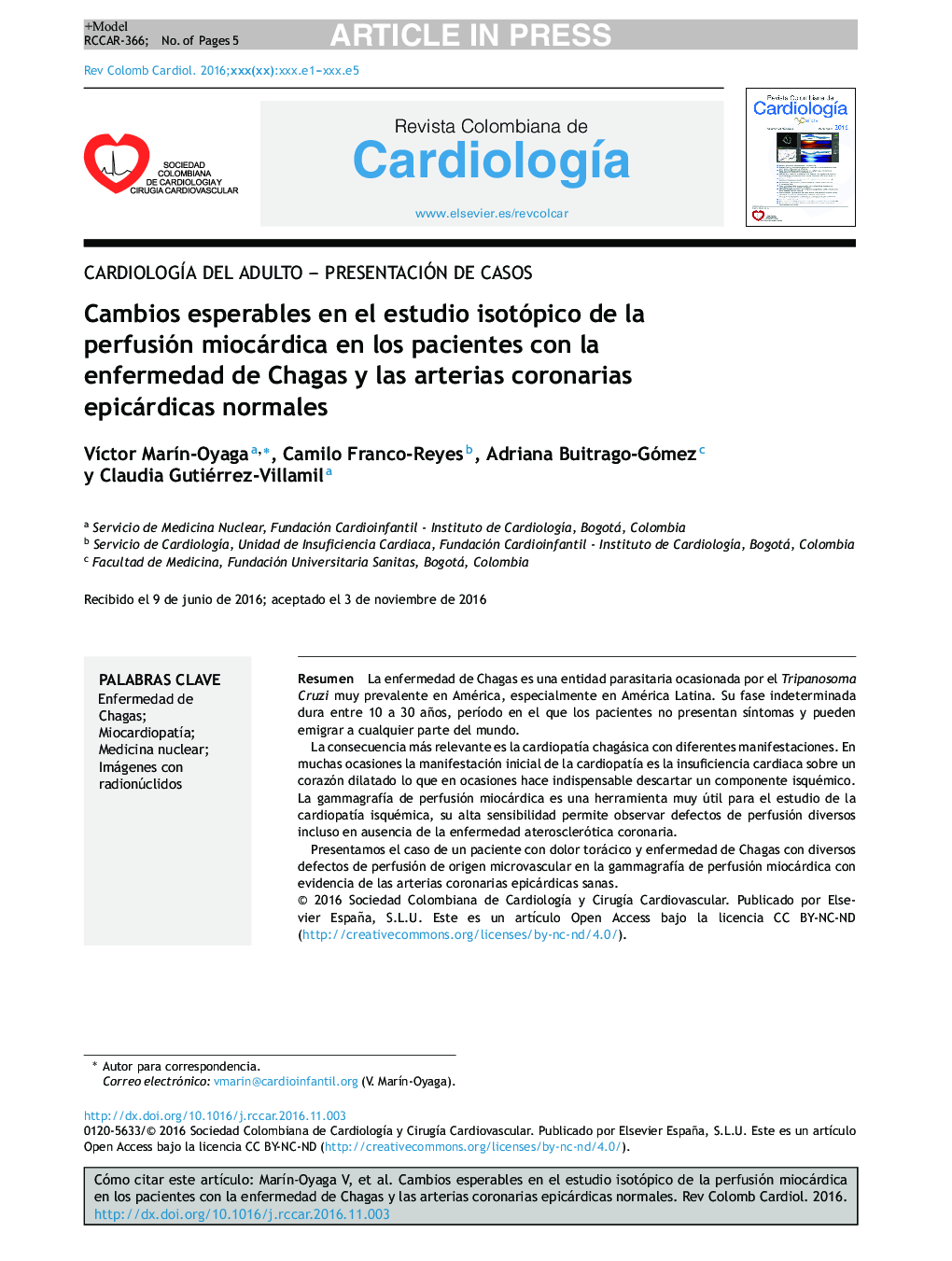 Cambios esperables en el estudio isotópico de la perfusión miocárdica en los pacientes con enfermedad de Chagas y arterias coronarias epicárdicas normales