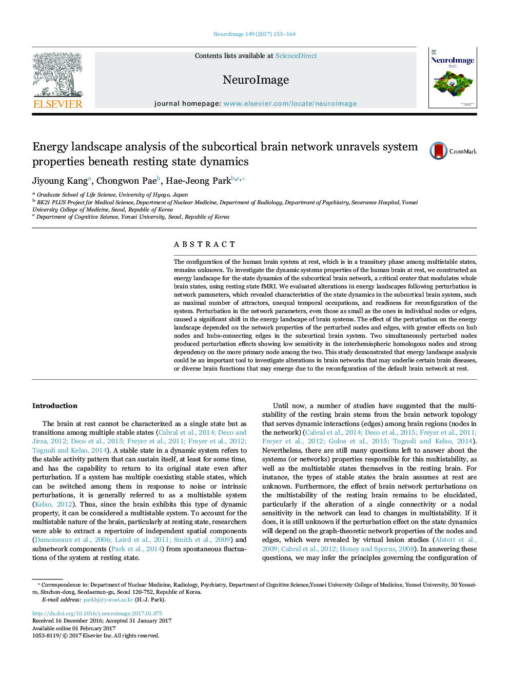 Energy landscape analysis of the subcortical brain network unravels system properties beneath resting state dynamics