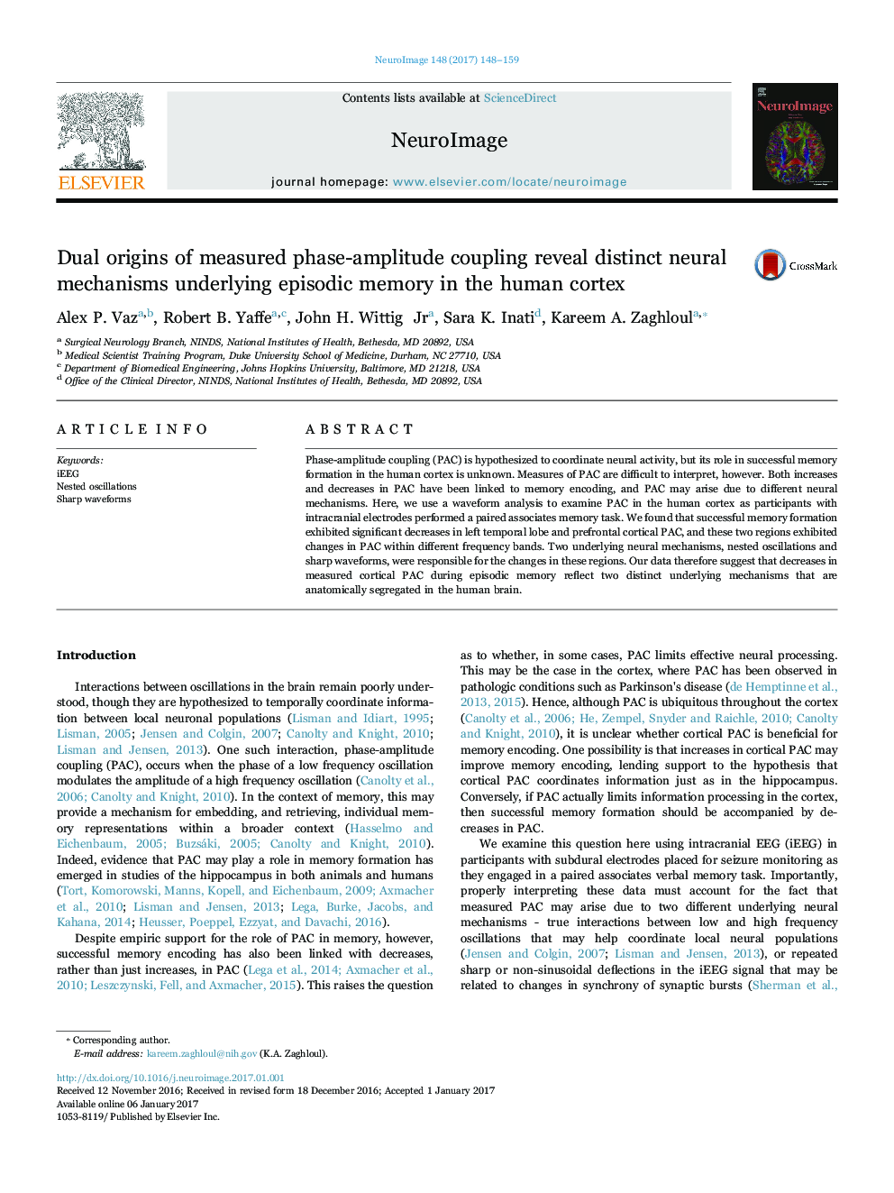 Dual origins of measured phase-amplitude coupling reveal distinct neural mechanisms underlying episodic memory in the human cortex