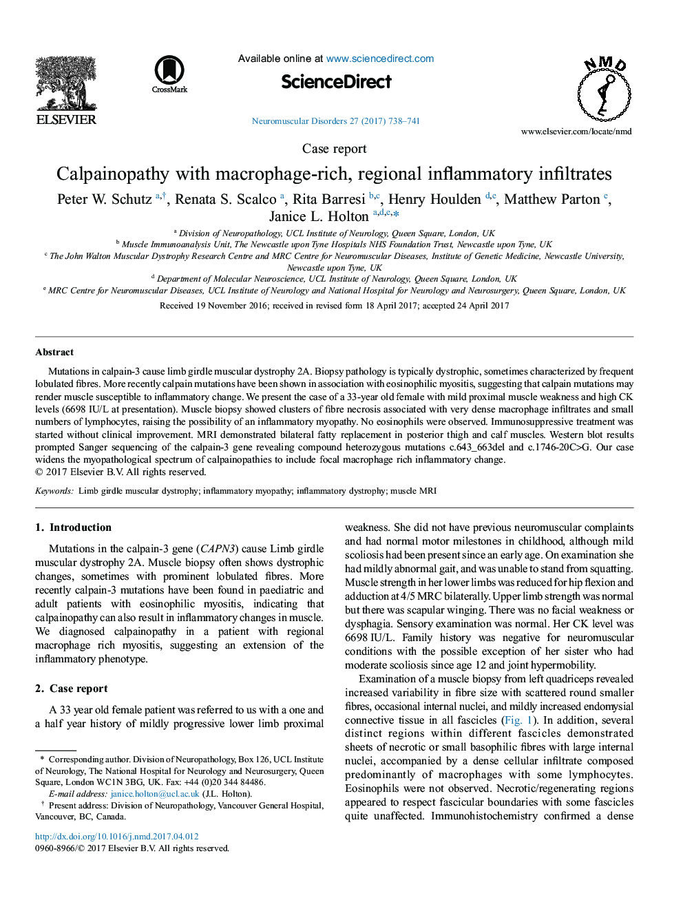 گزارش موردی کلپائینوپاتی با غده ماکروفاژ، نفوذی التهابی منطقه ای 