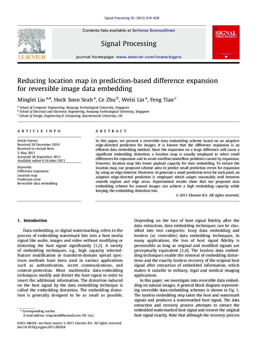 Reducing location map in prediction-based difference expansion for reversible image data embedding