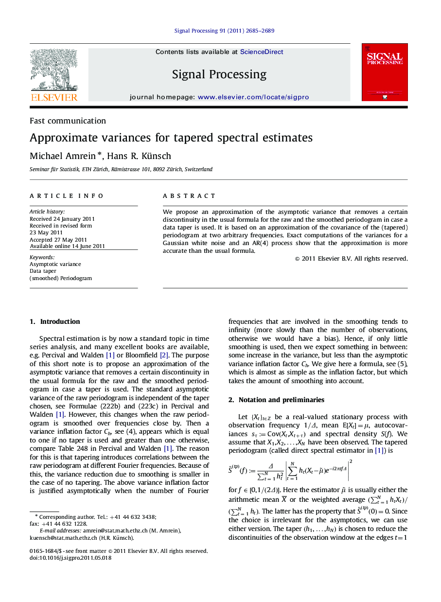 Approximate variances for tapered spectral estimates