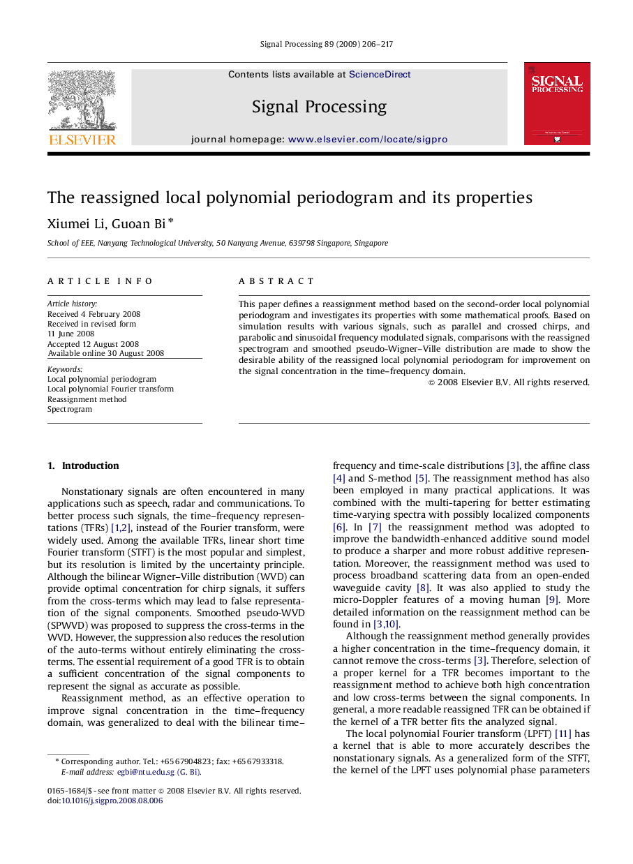 The reassigned local polynomial periodogram and its properties