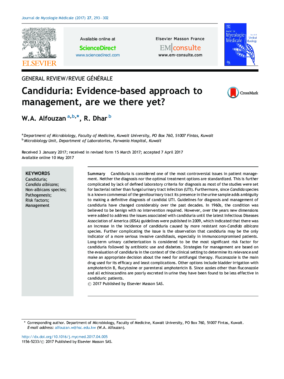 Candiduria: Evidence-based approach to management, are we there yet?