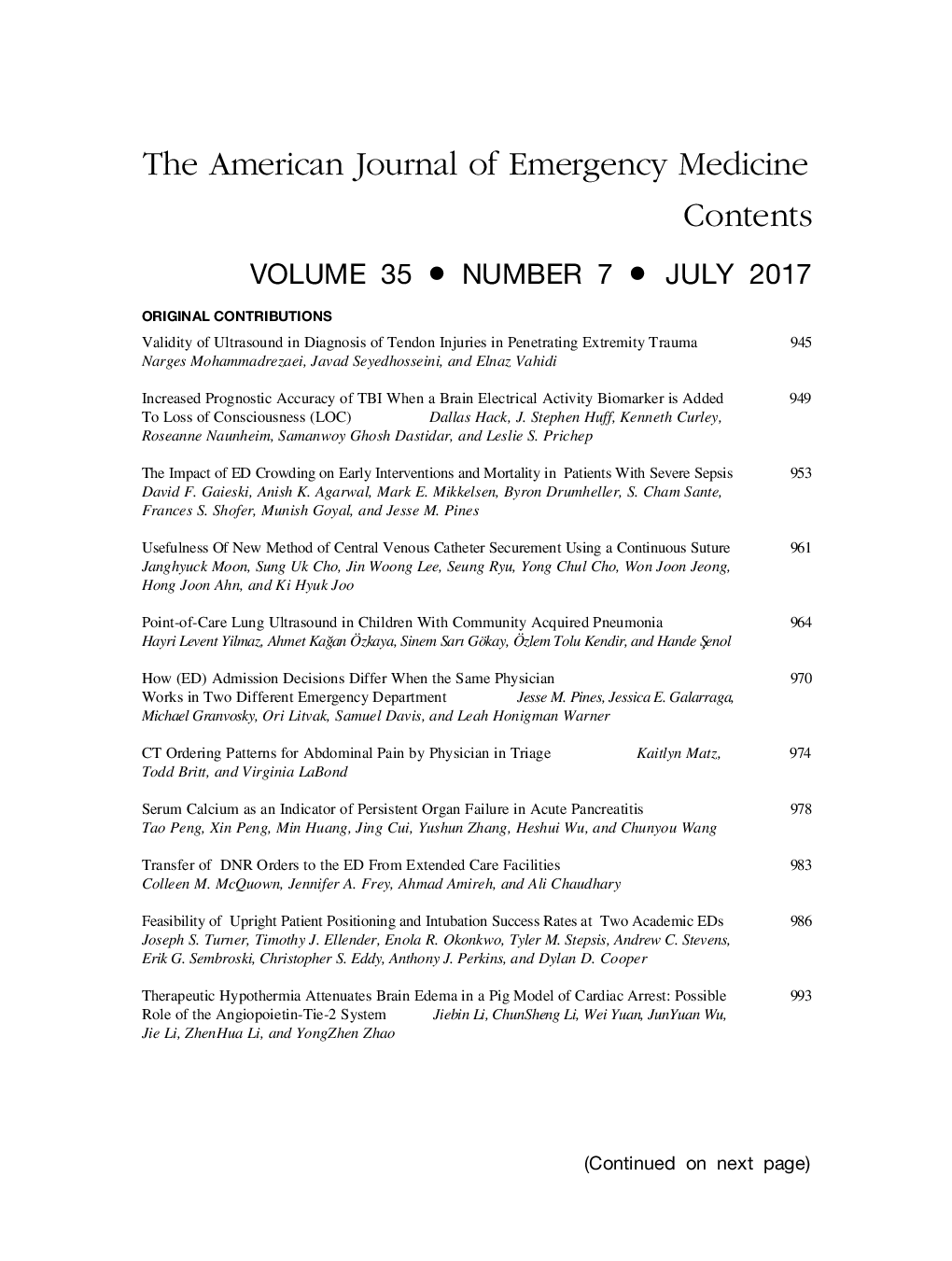 Table of Contents