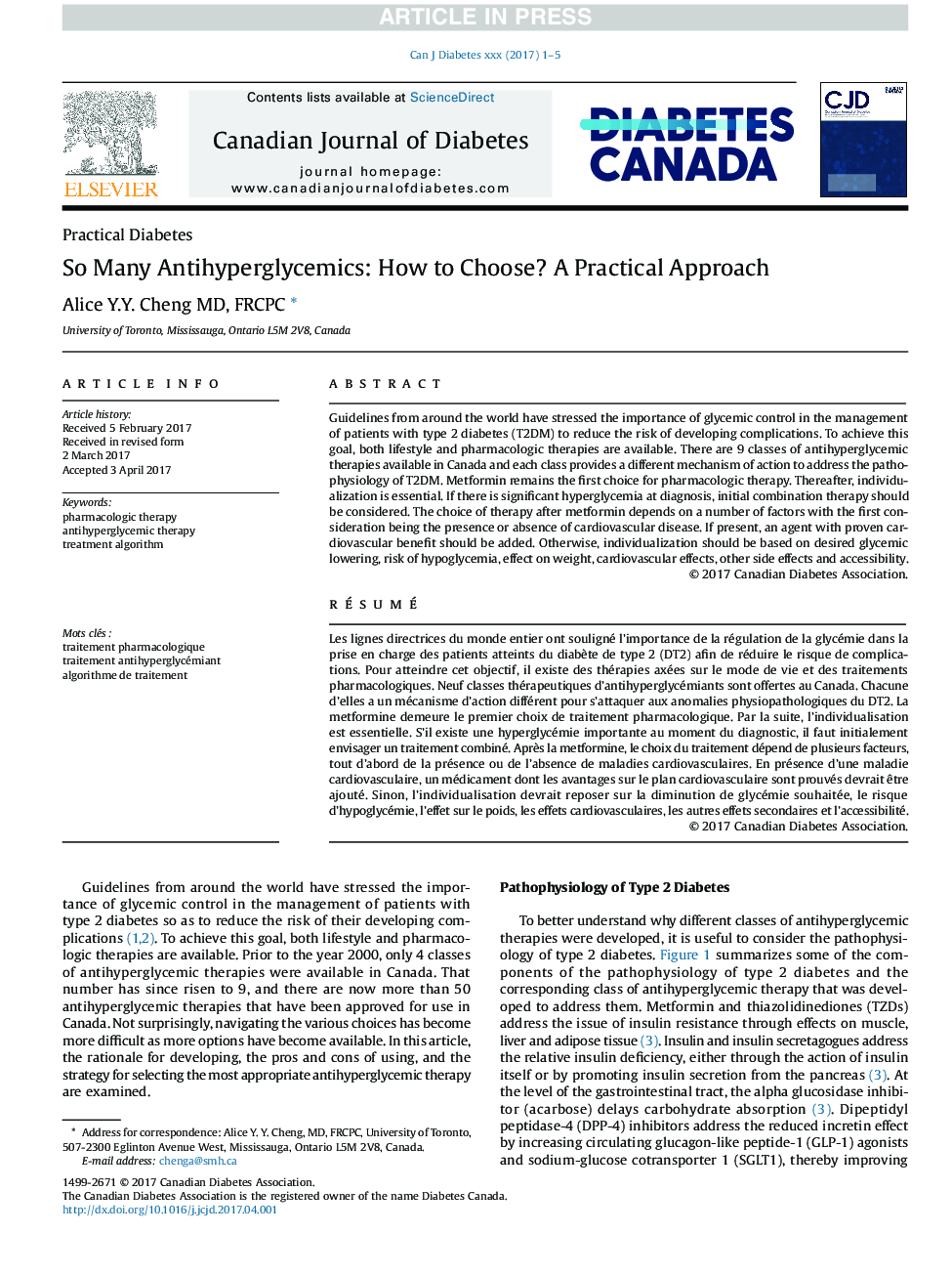 So Many Antihyperglycemics: How to Choose? A Practical Approach