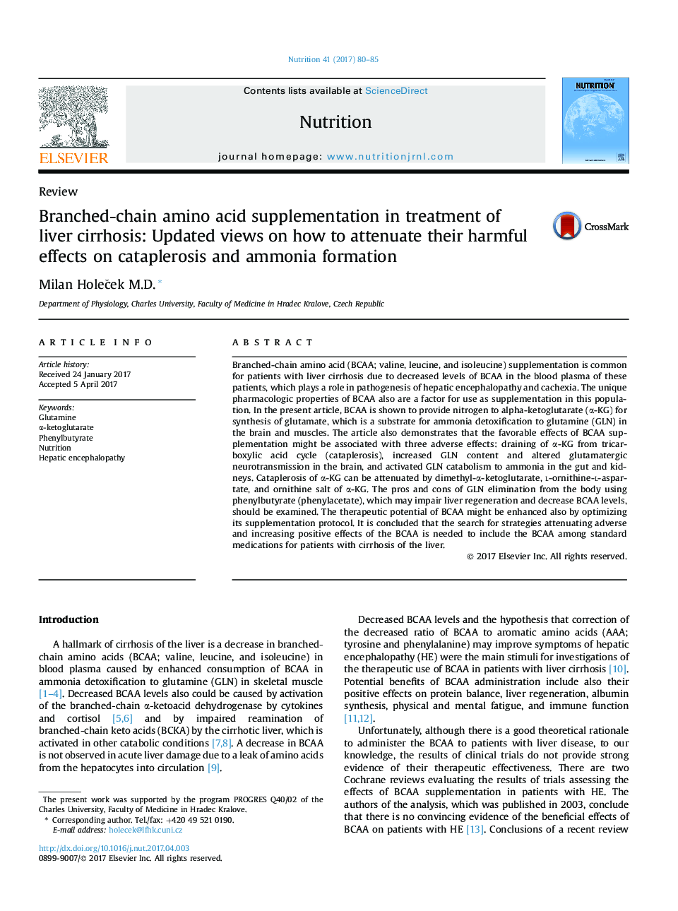 Branched-chain amino acid supplementation in treatment of liver cirrhosis: Updated views on how to attenuate their harmful effects on cataplerosis and ammonia formation