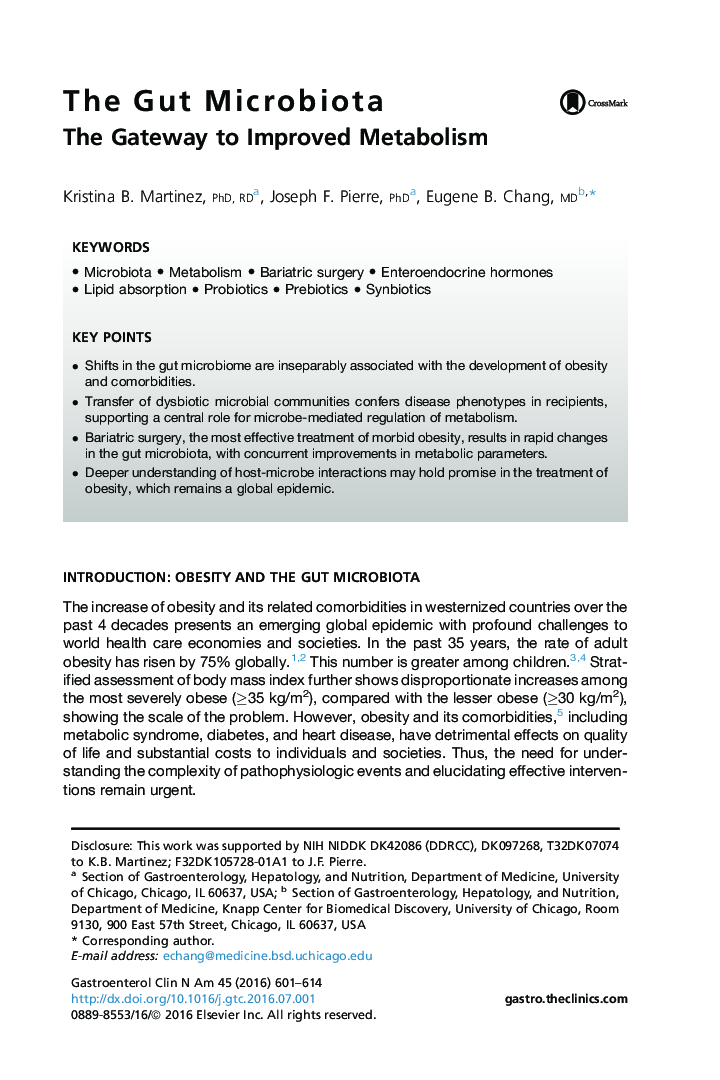 The Gut Microbiota