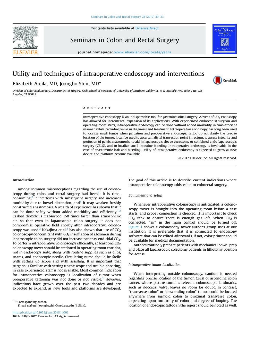 Utility and techniques of intraoperative endoscopy and interventions