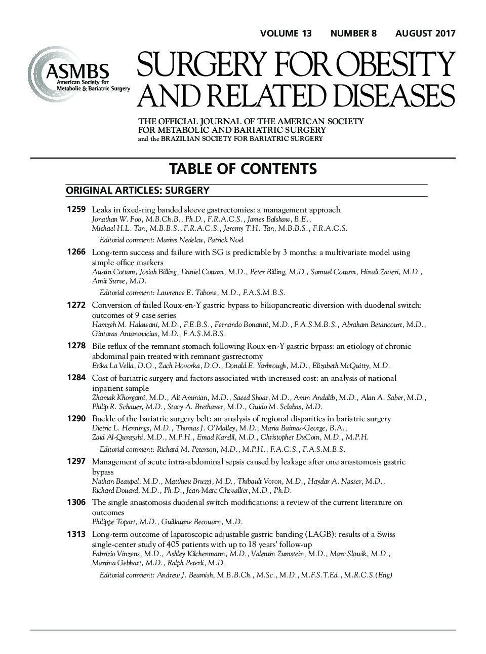 Table of Contents