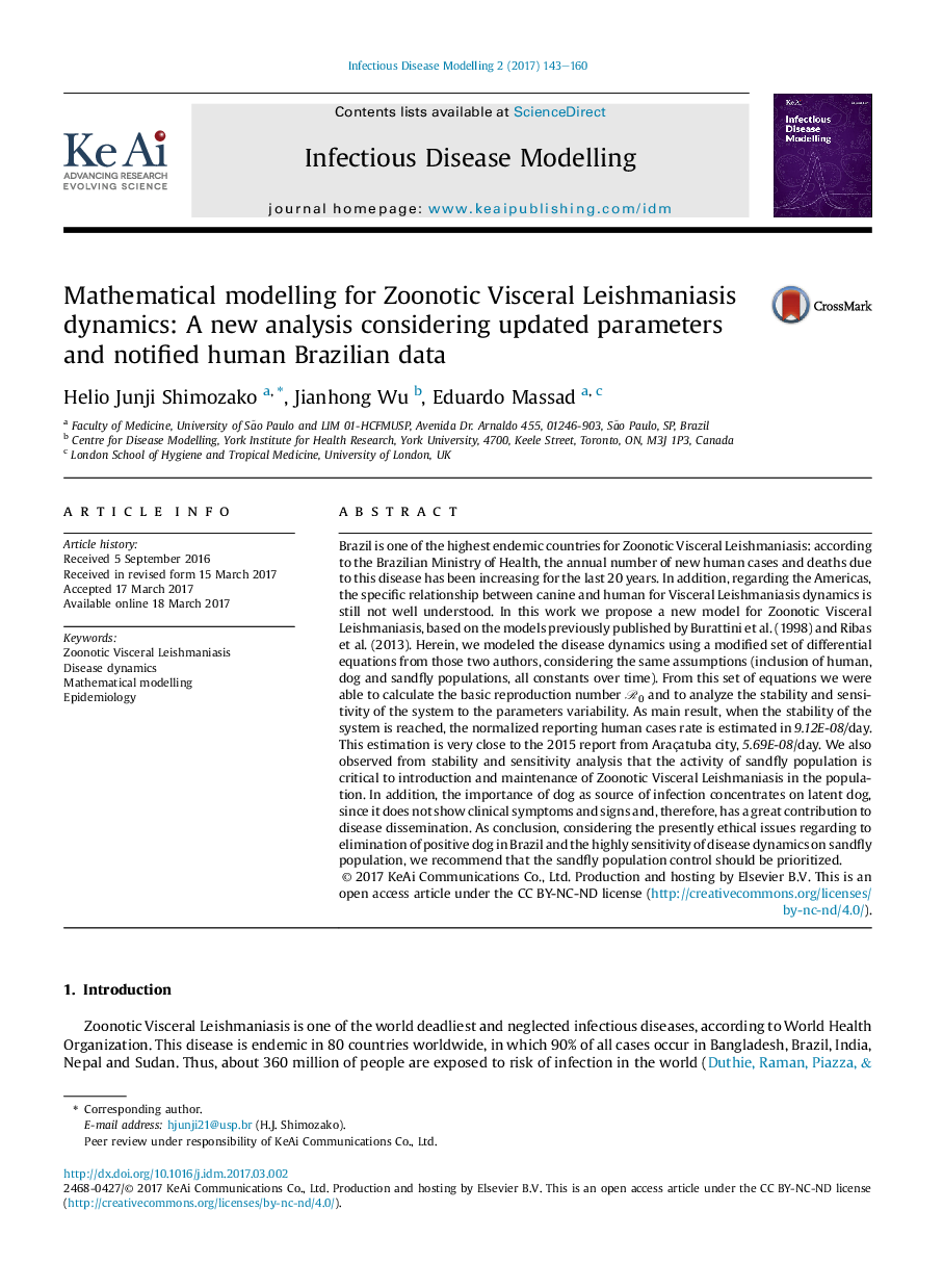 Mathematical modelling for Zoonotic Visceral Leishmaniasis dynamics: A new analysis considering updated parameters and notified human Brazilian data