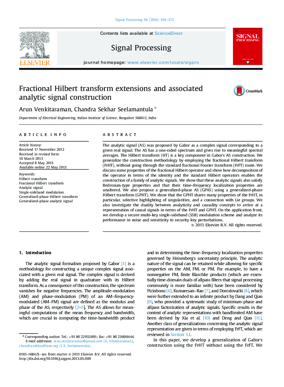 Fractional Hilbert transform extensions and associated analytic signal construction