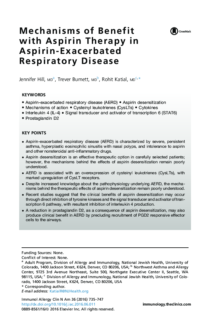 Mechanisms of Benefit with Aspirin Therapy in Aspirin-Exacerbated Respiratory Disease