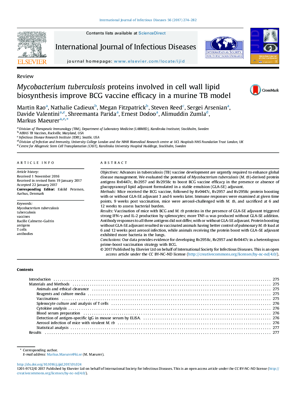 Mycobacterium tuberculosis proteins involved in cell wall lipid biosynthesis improve BCG vaccine efficacy in a murine TB model