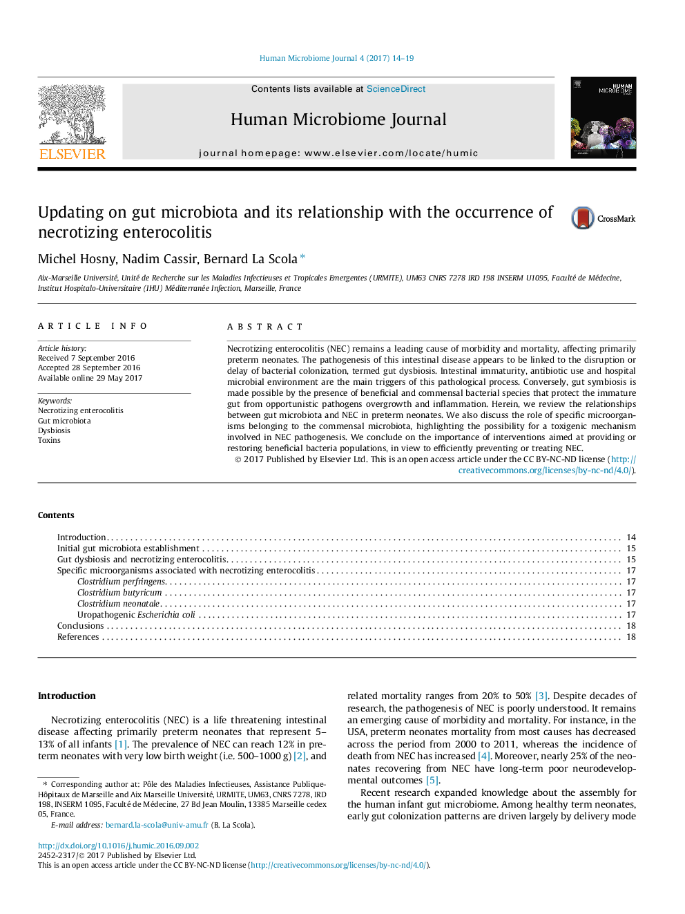 Updating on gut microbiota and its relationship with the occurrence of necrotizing enterocolitis