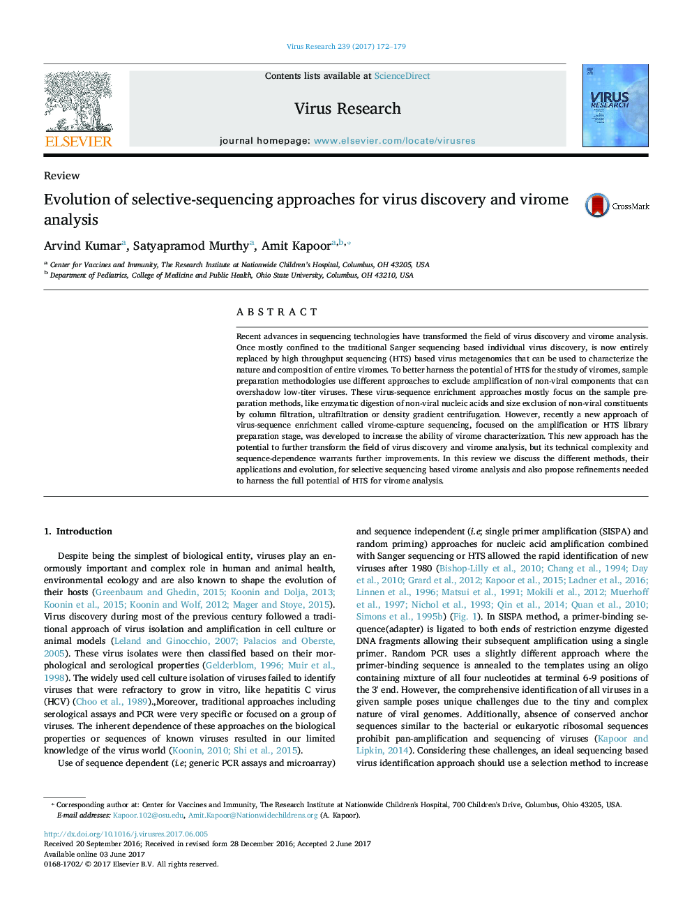 Evolution of selective-sequencing approaches for virus discovery and virome analysis