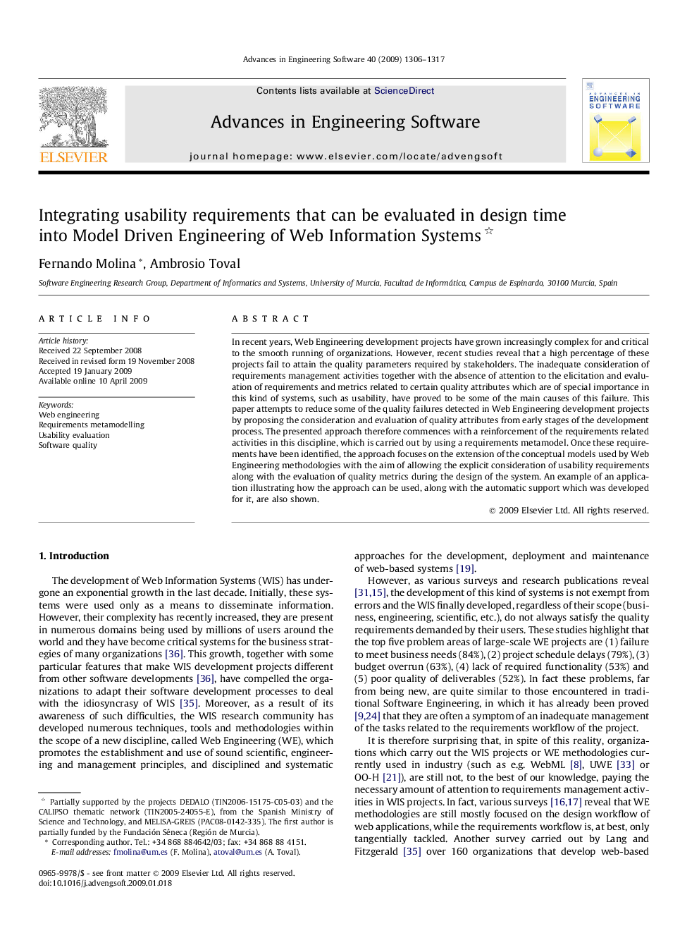 Integrating usability requirements that can be evaluated in design time into Model Driven Engineering of Web Information Systems 