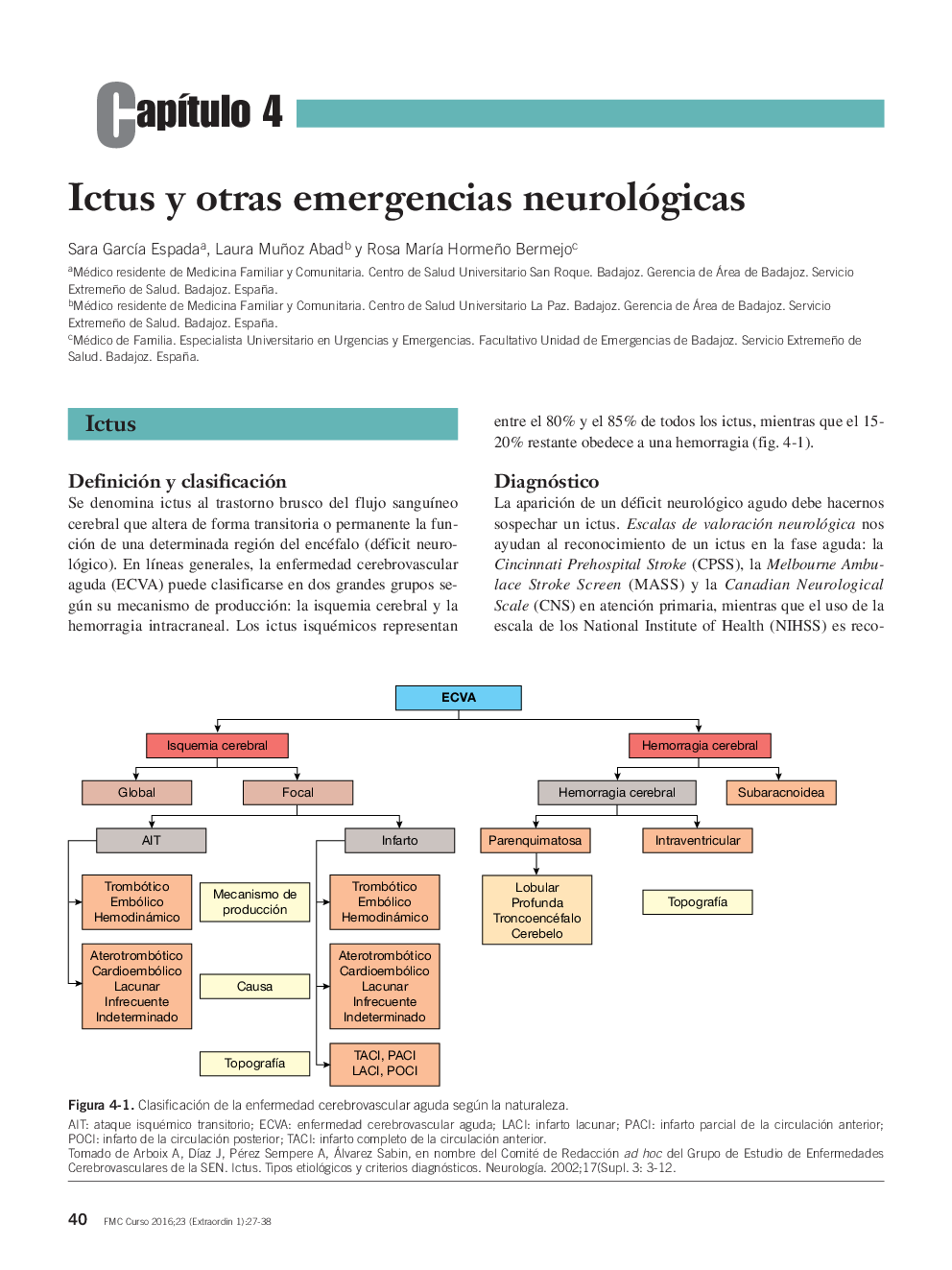 CapÃ­tulo 4: Ictus y otras emergencias neurológicas