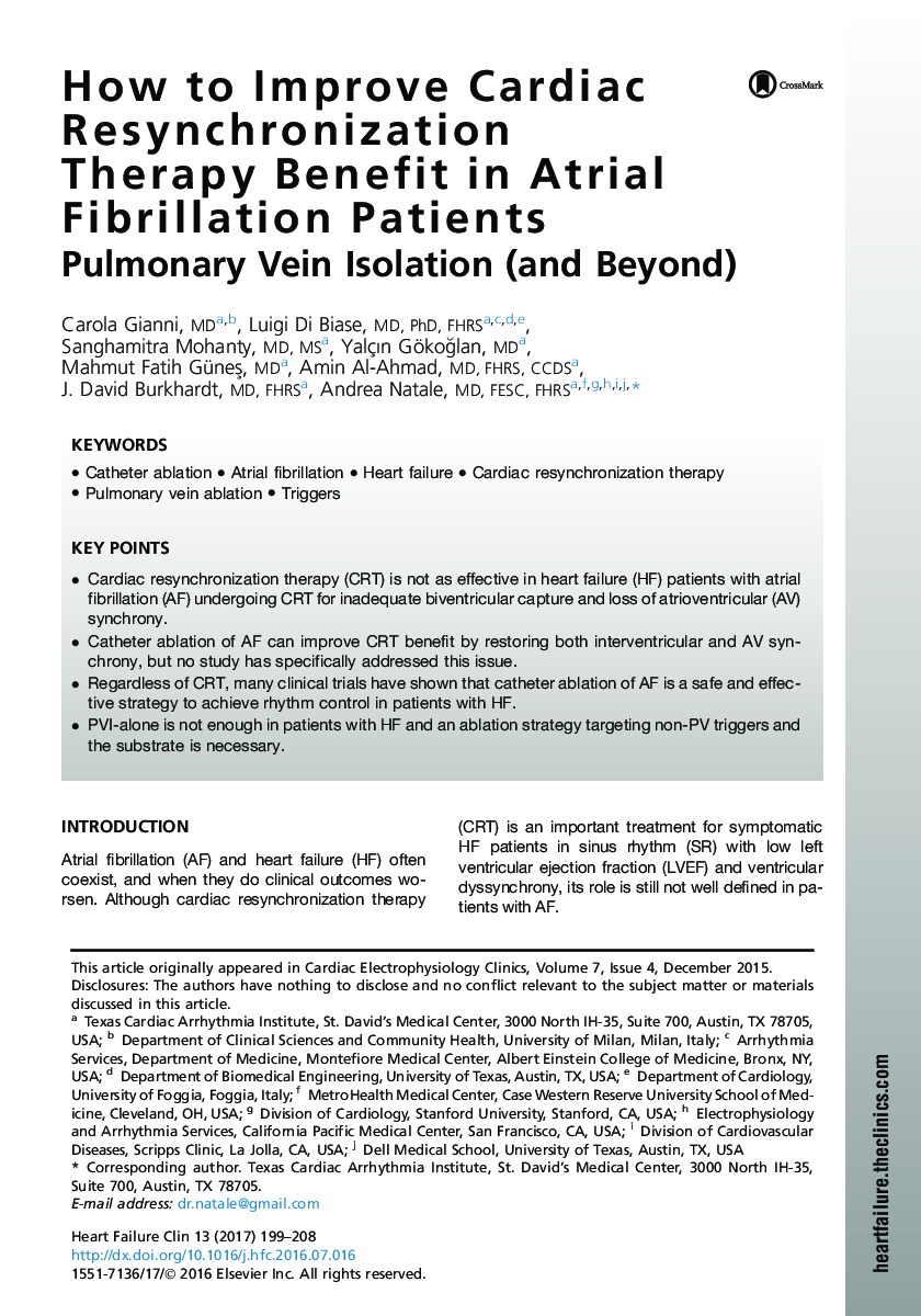 How to Improve Cardiac Resynchronization Therapy Benefit in Atrial Fibrillation Patients