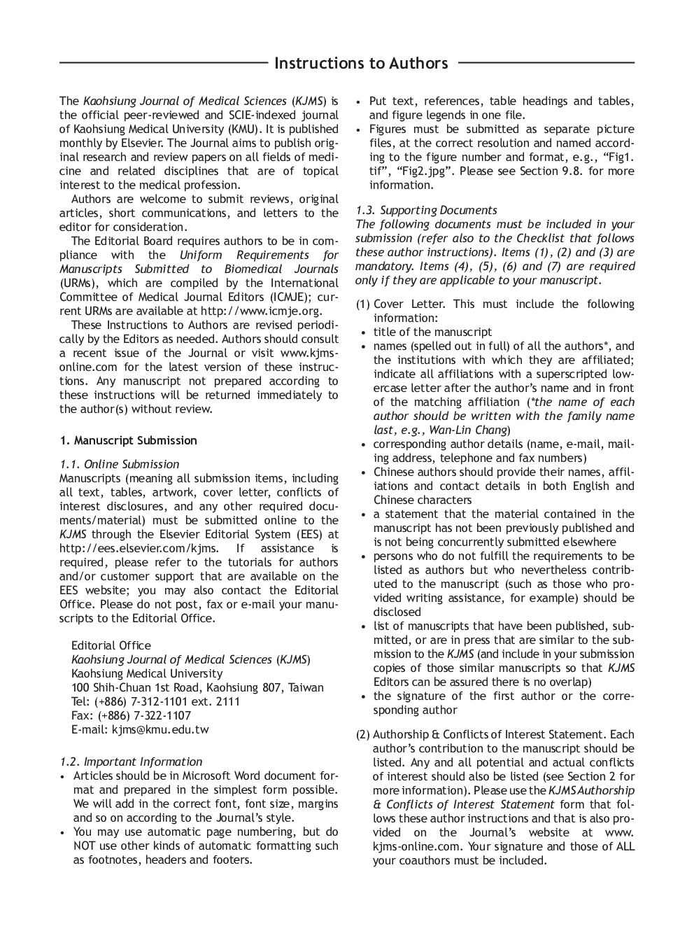 Instructions to Authors
