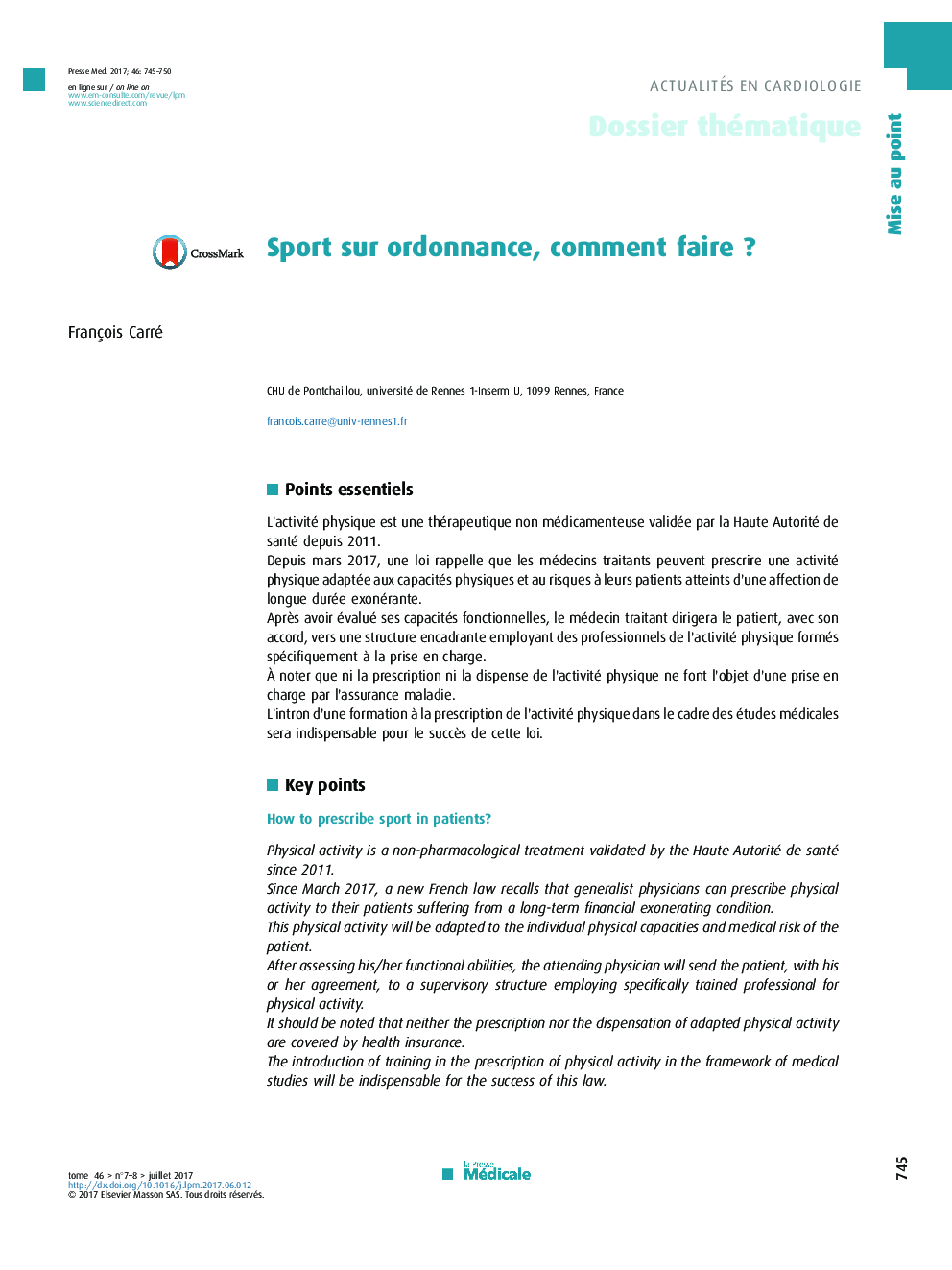 Sport sur ordonnance, comment faireÂ ?