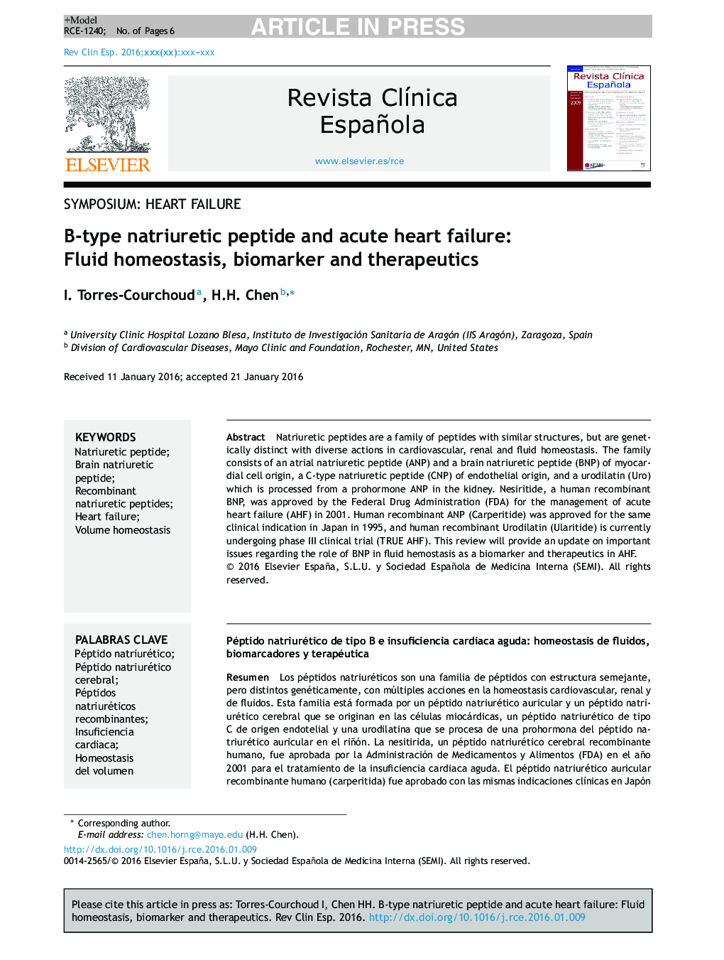 B-type natriuretic peptide and acute heart failure: Fluid homeostasis, biomarker and therapeutics