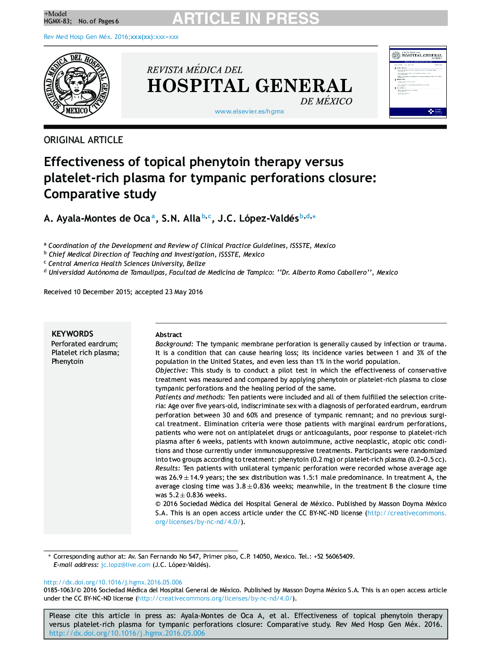 Effectiveness of topical phenytoin therapy versus platelet-rich plasma for tympanic perforations closure: Comparative study