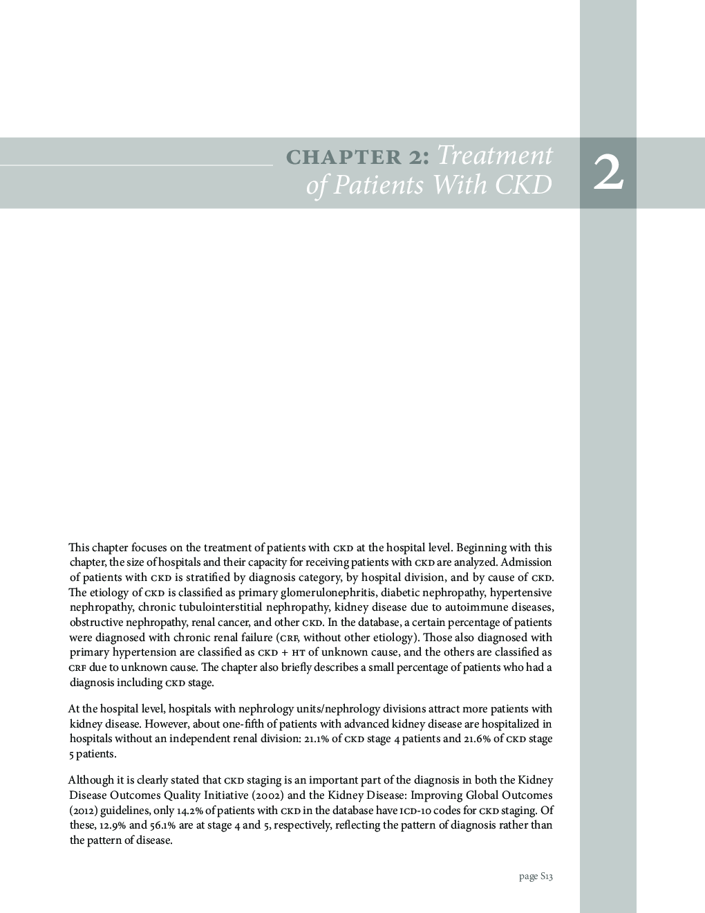 Chapter 2: Treatment of Patients With CKD