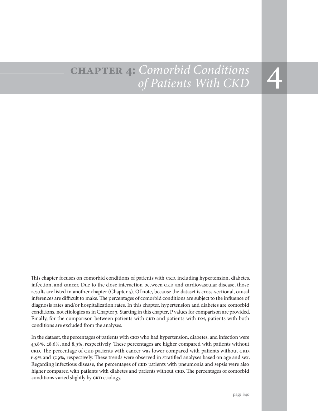Chapter 4: Comorbid Conditions of Patients With CKD