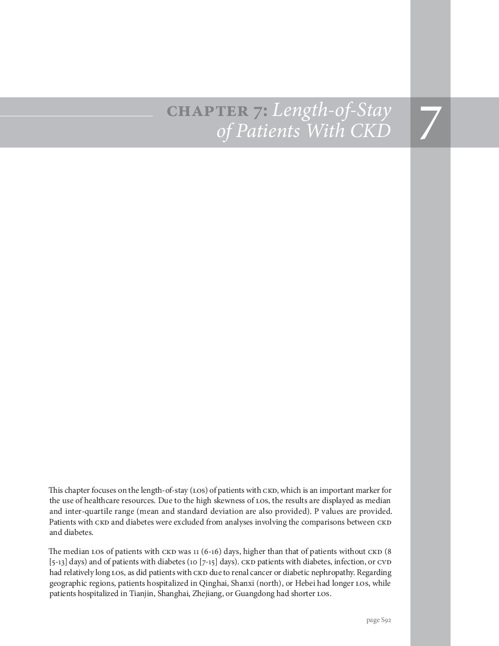 Chapter 7: Length-of-Stay of Patients With CKD