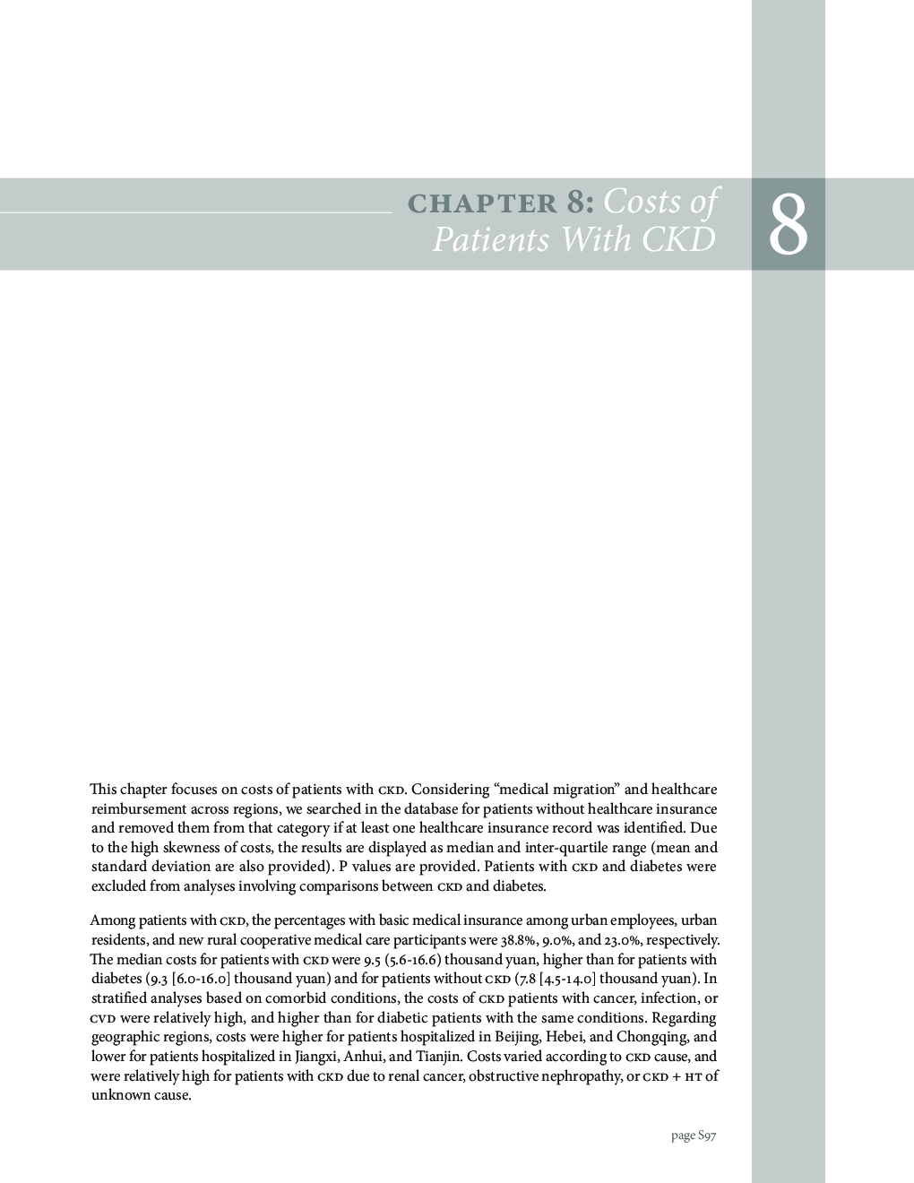 Chapter 8: Costs of Patients With CKD