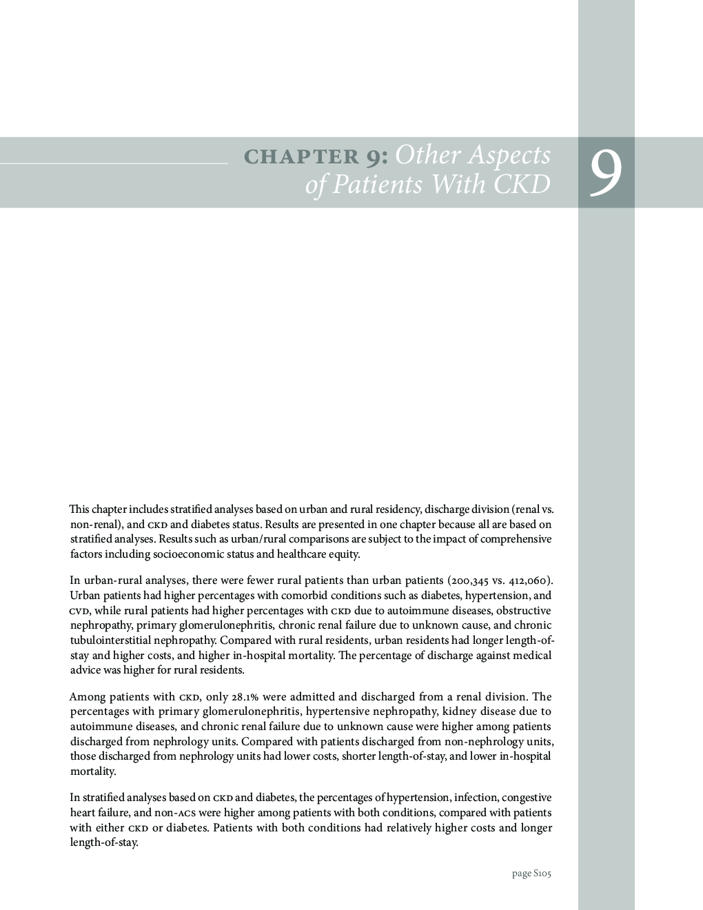 Chapter 9: Other Aspects of Patients With CKD