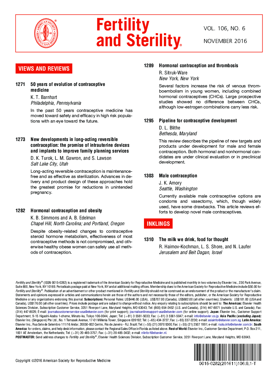 Table of Contents